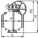 Кран шаровый 11лс62р2 сталь Ру 8 Ду 700