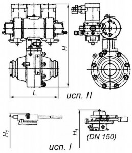 Кран шаровый 11лс660п1 сталь Ру 8 Ду 100