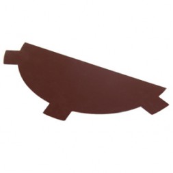 Заглушка конька круглого простая (ПЭ-8017-ОН) шоколад