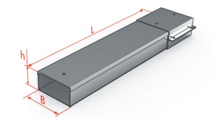 Короб кабельный СП 400х150 0,7 мм длина секции 3 м